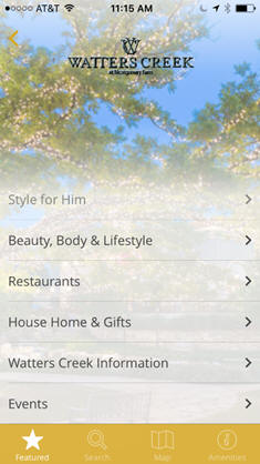 Watters Creek Mobile App Pilot Demo - Featured Page