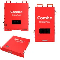 Comba CriticalPoint Public Safety Fiber DAS remote unit shown from multiple angles