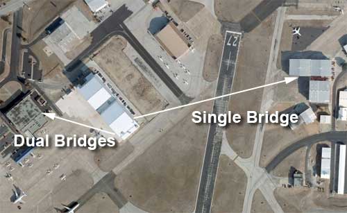 Airport Bridges and Access Points Layout
